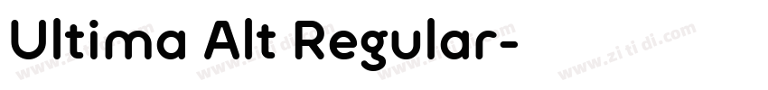 Ultima Alt Regular字体转换
